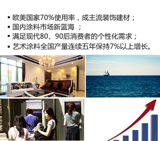 美涂士藝術(shù)涂料加盟：廣闊“錢景”，大有可為!