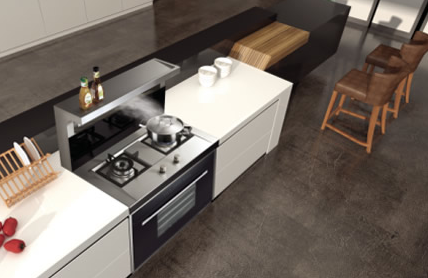 森歌A6集成灶系列：立體進風不跑煙！